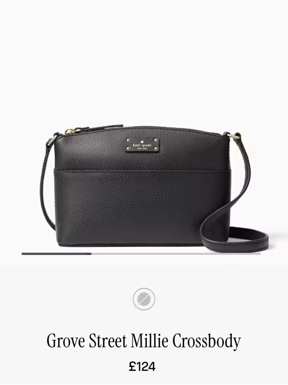 kate spade Grove Street Millie Crossbody in Black